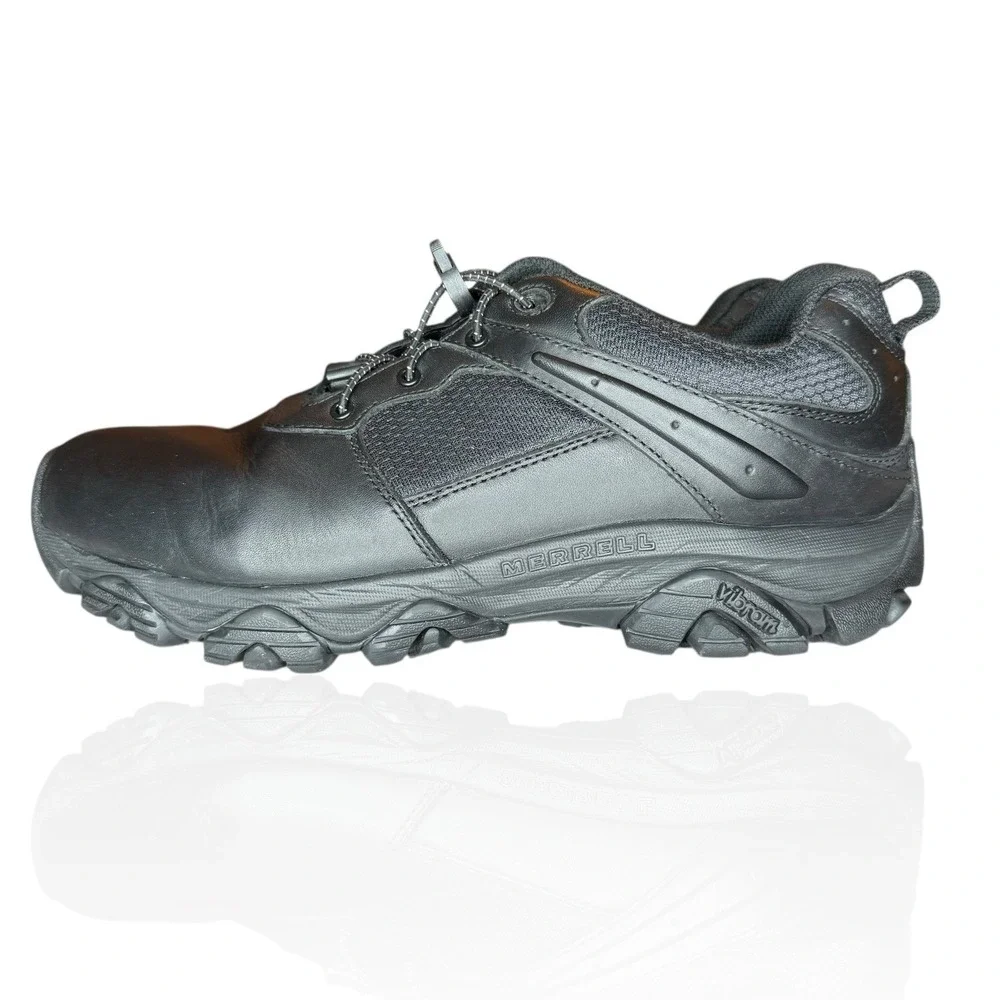 Merrell Moab Adventure 3 Shoes 10.5 Sneaker‎ Black Leather Work Walking Hiking